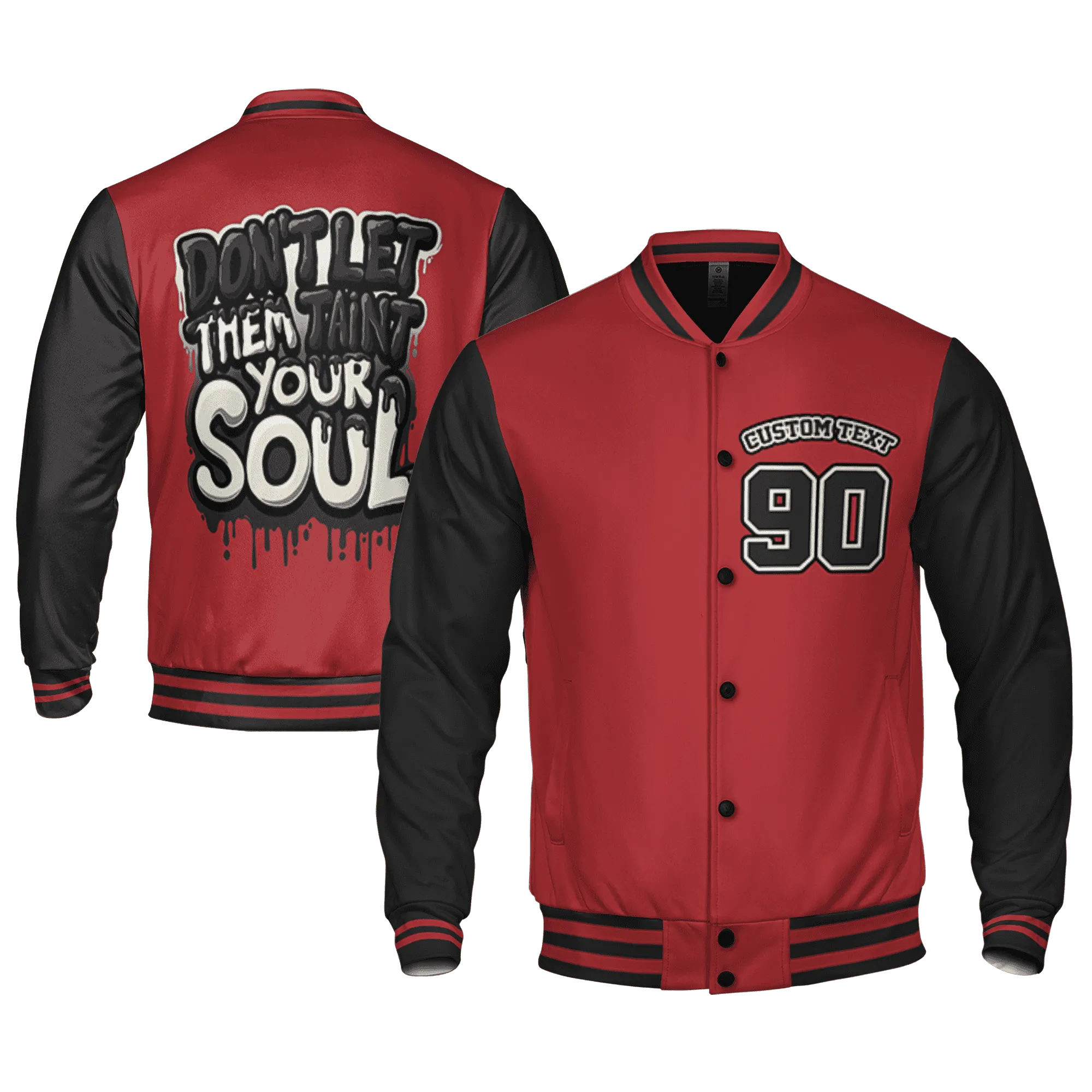 Black-Toe-Reimagined-Red-White-1s-NastyJamz-Varsity-Match-Never-Taint-Your-Soul