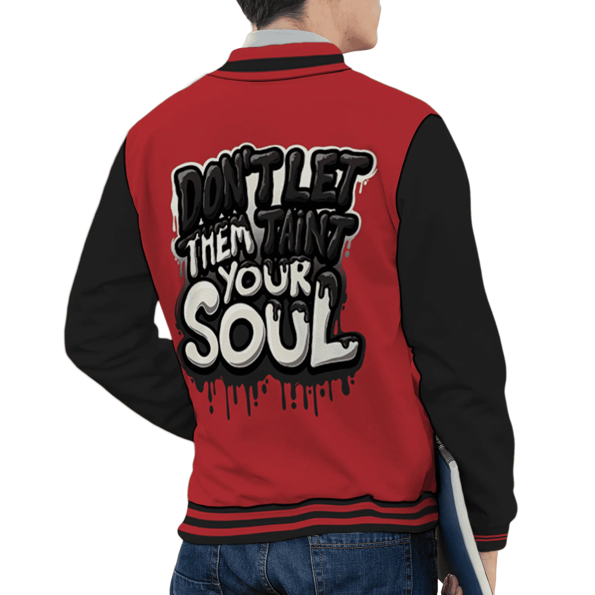 Black-Toe-Reimagined-Red-White-1s-NastyJamz-Varsity-Match-Never-Taint-Your-Soul