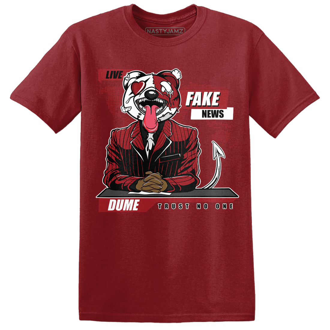 Retro Red Taxi 12s T Shirt Match News Presenter BER - NastyJamz