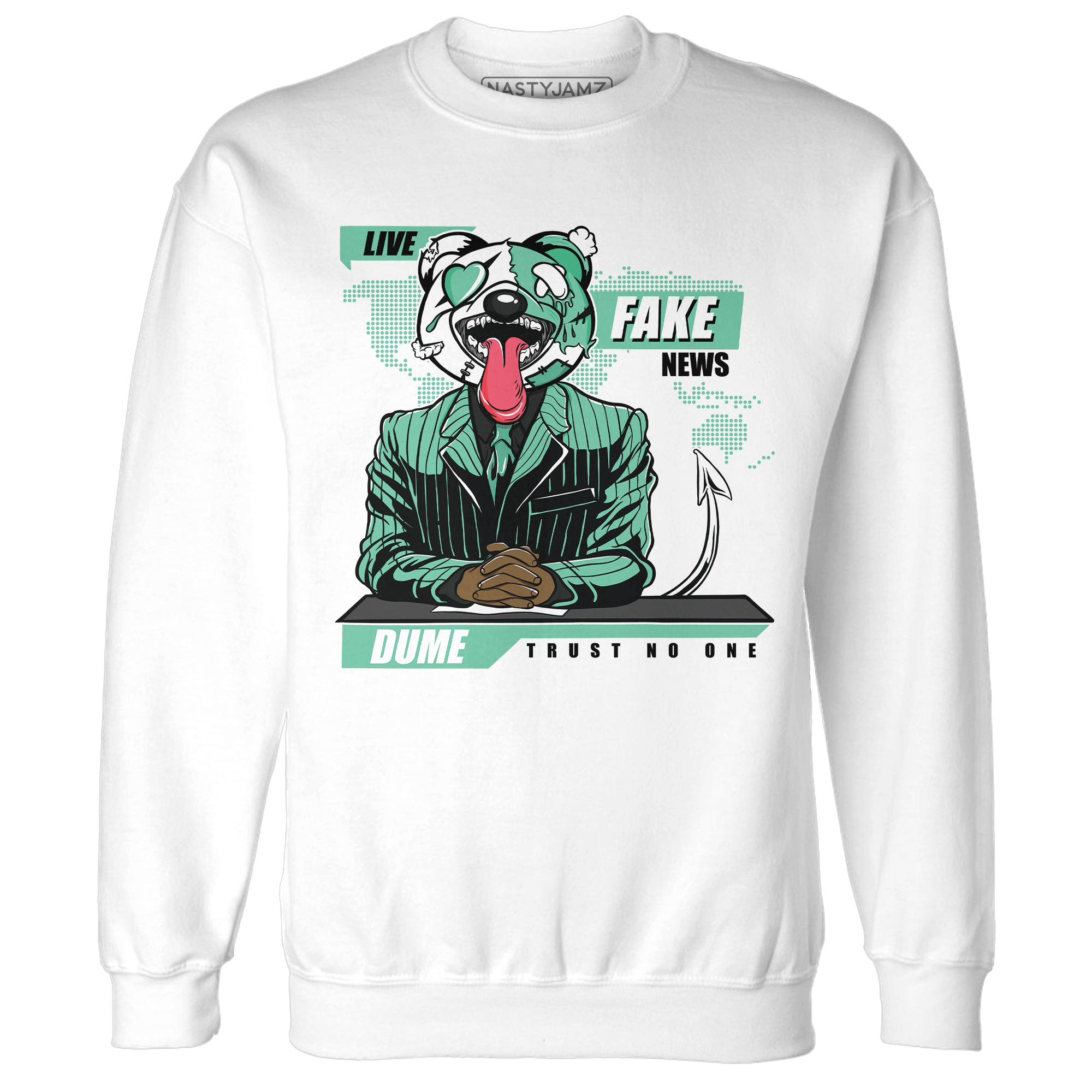 High OG Green Glow 1s Sweatshirt Match News Presenter BER - NastyJamz