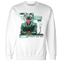 High OG Green Glow 1s Sweatshirt Match News Presenter BER - NastyJamz