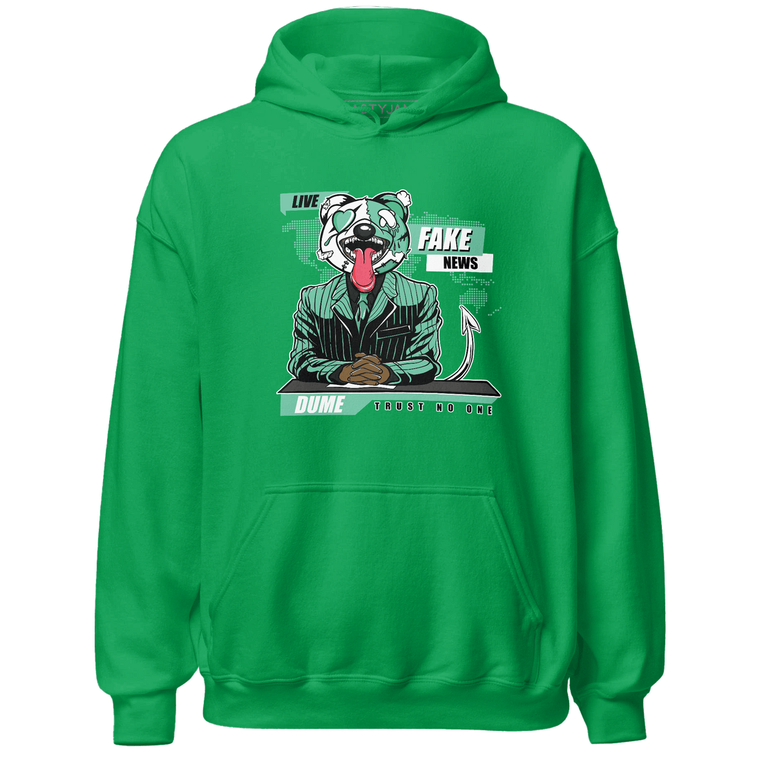High OG Green Glow 1s Hoodie Match News Presenter BER - NastyJamz