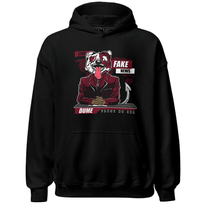 High White Team Red 1s Hoodie Match News Presenter BER - NastyJamz