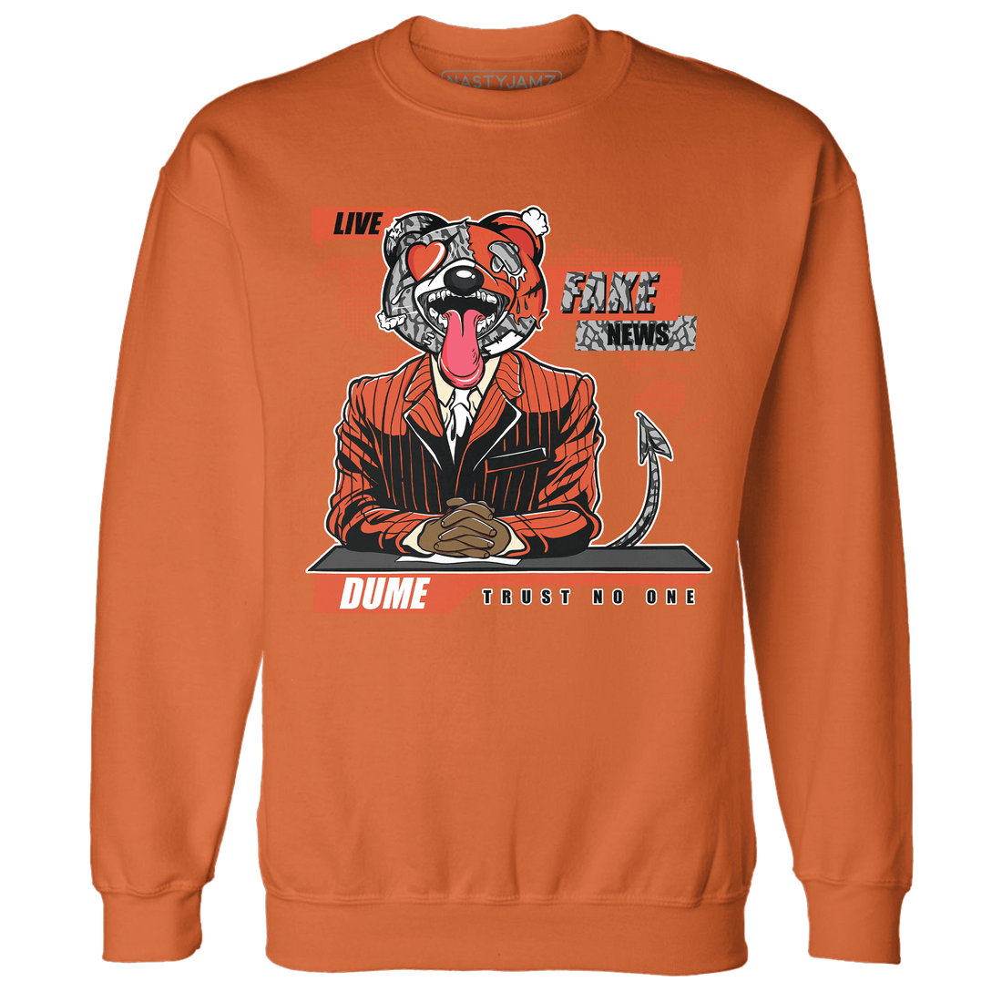 Georgia Peach 3s Sweatshirt Match News Presenter BER - NastyJamz