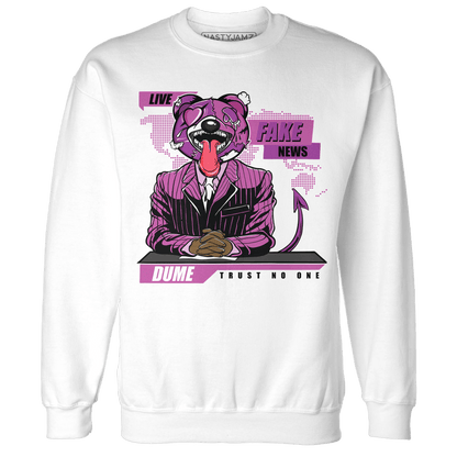 GS Hyper Violet 4s Sweatshirt Match News Presenter BER - NastyJamz