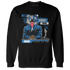 Industrial Blue 4s Sweatshirt Match News Presenter BER - NastyJamz