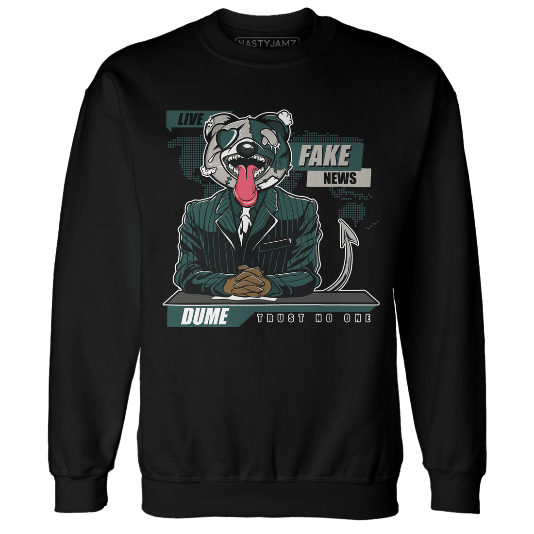 Oxidized Green 4s Sweatshirt Match News Presenter BER - NastyJamz