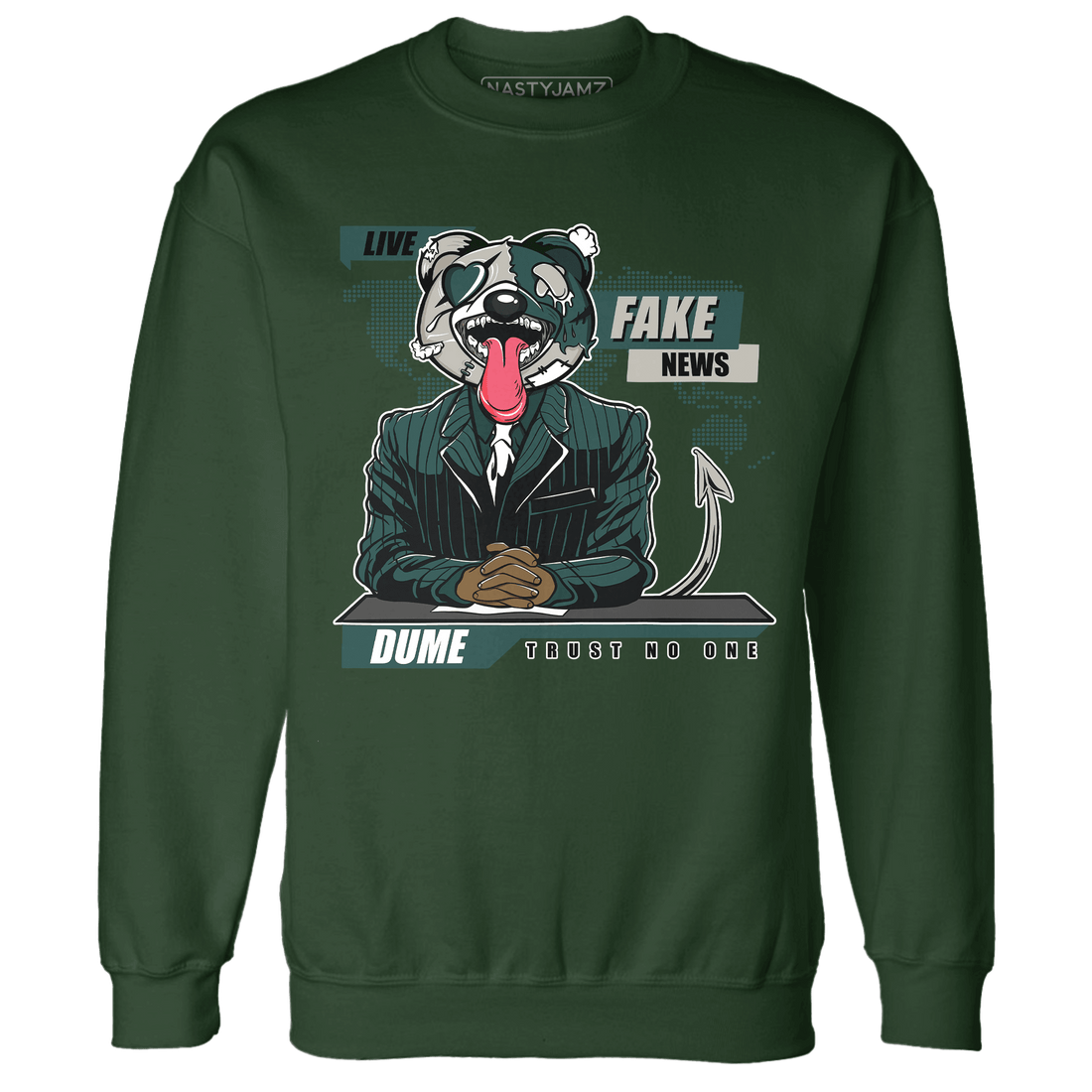 Oxidized Green 4s Sweatshirt Match News Presenter BER - NastyJamz