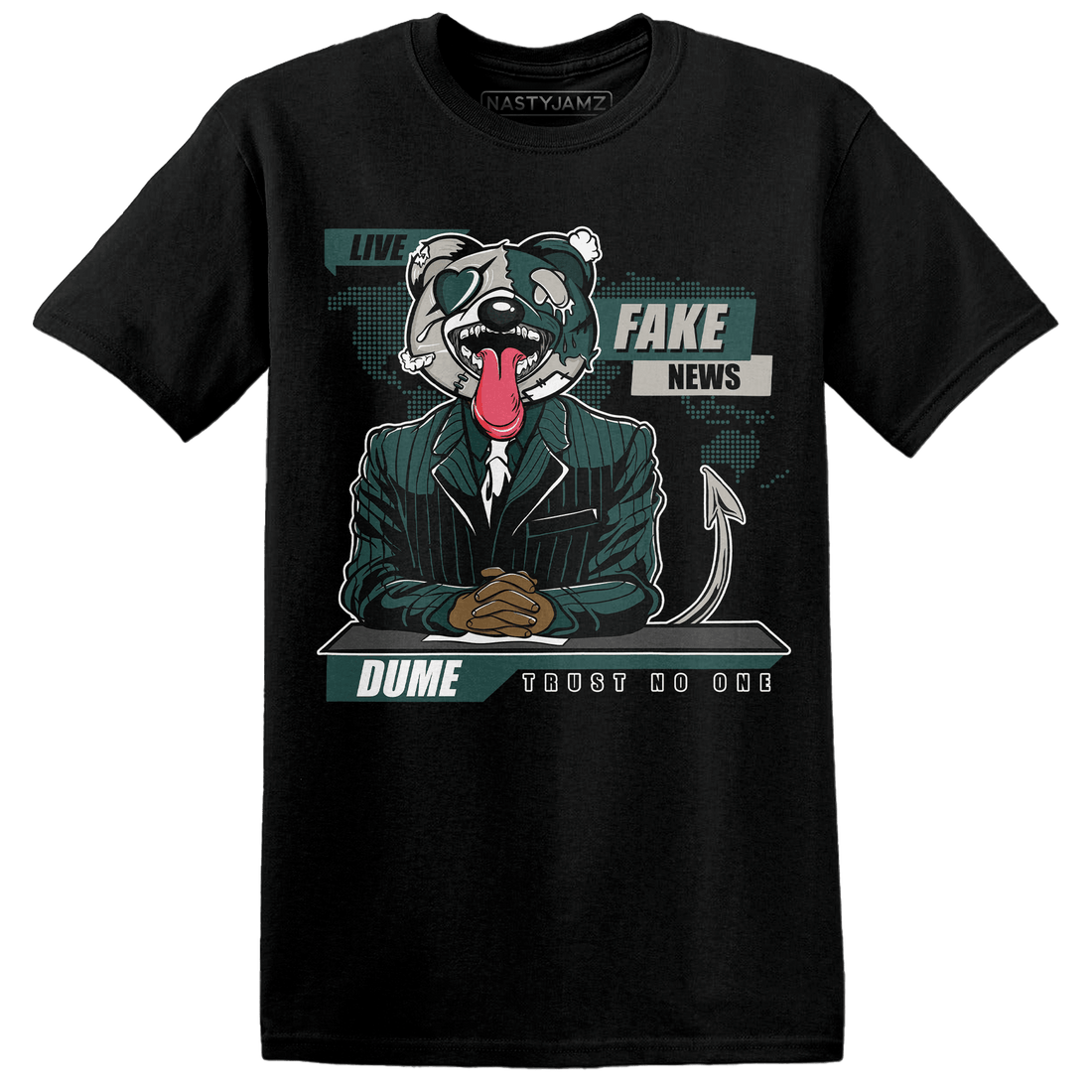 Oxidized Green 4s T Shirt Match News Presenter BER - NastyJamz