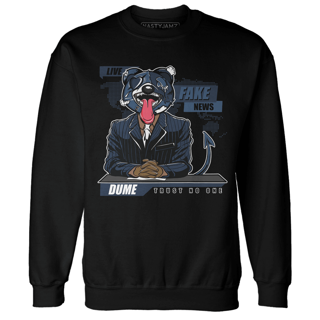AM 1 86 Jackie Robinson Sweatshirt Match News Presenter BER - NastyJamz