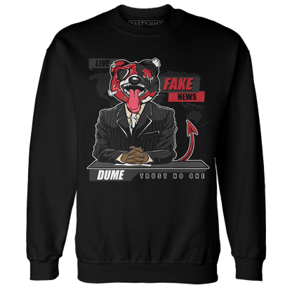 Jumman Jack University Red Sweatshirt Match News Presenter BER - NastyJamz
