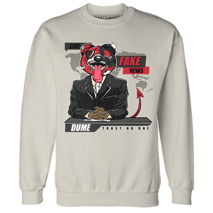 Jumman Jack University Red Sweatshirt Match News Presenter BER - NastyJamz
