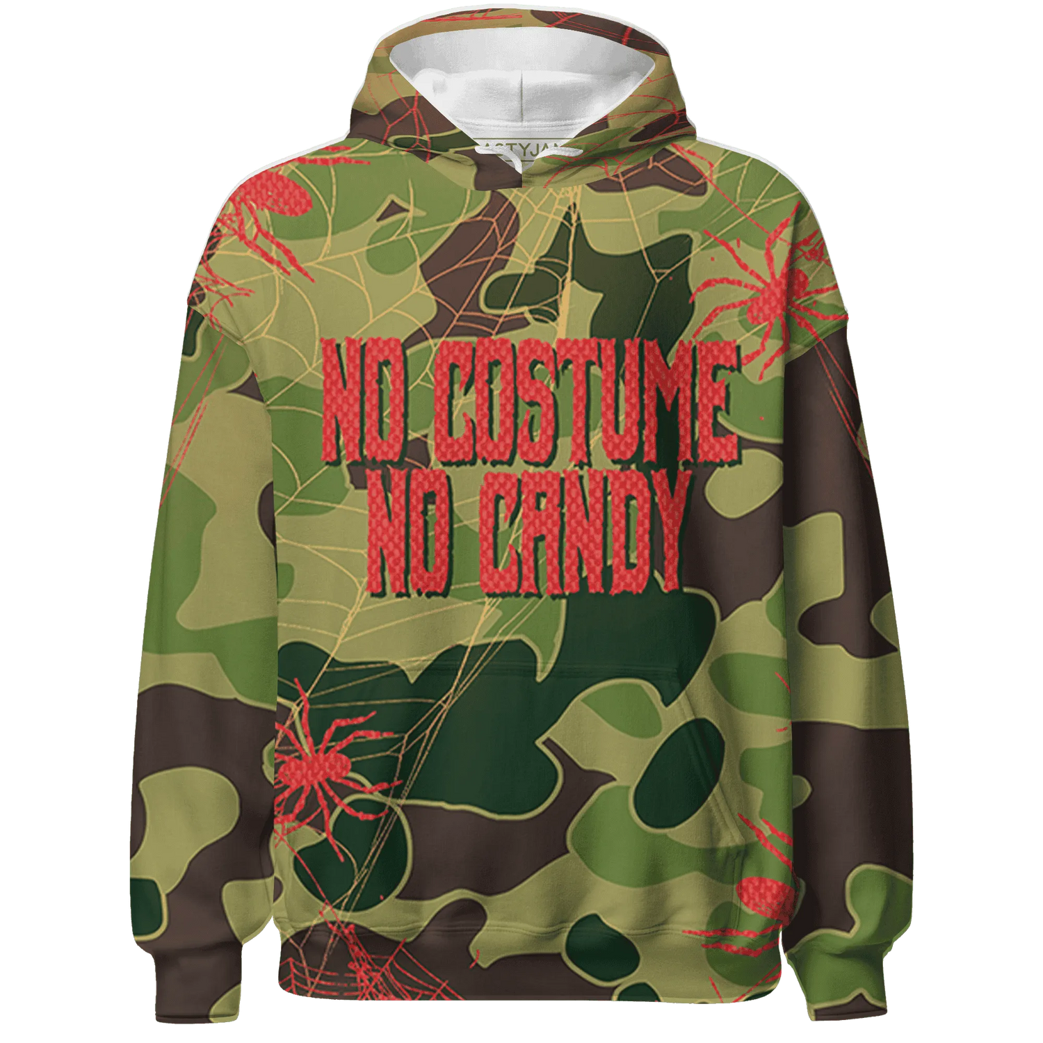 AM-90-Dark-Sage-Solar-Red-NastyJamz-Hoodie-Match-No-Costume-No-Candy-3D
