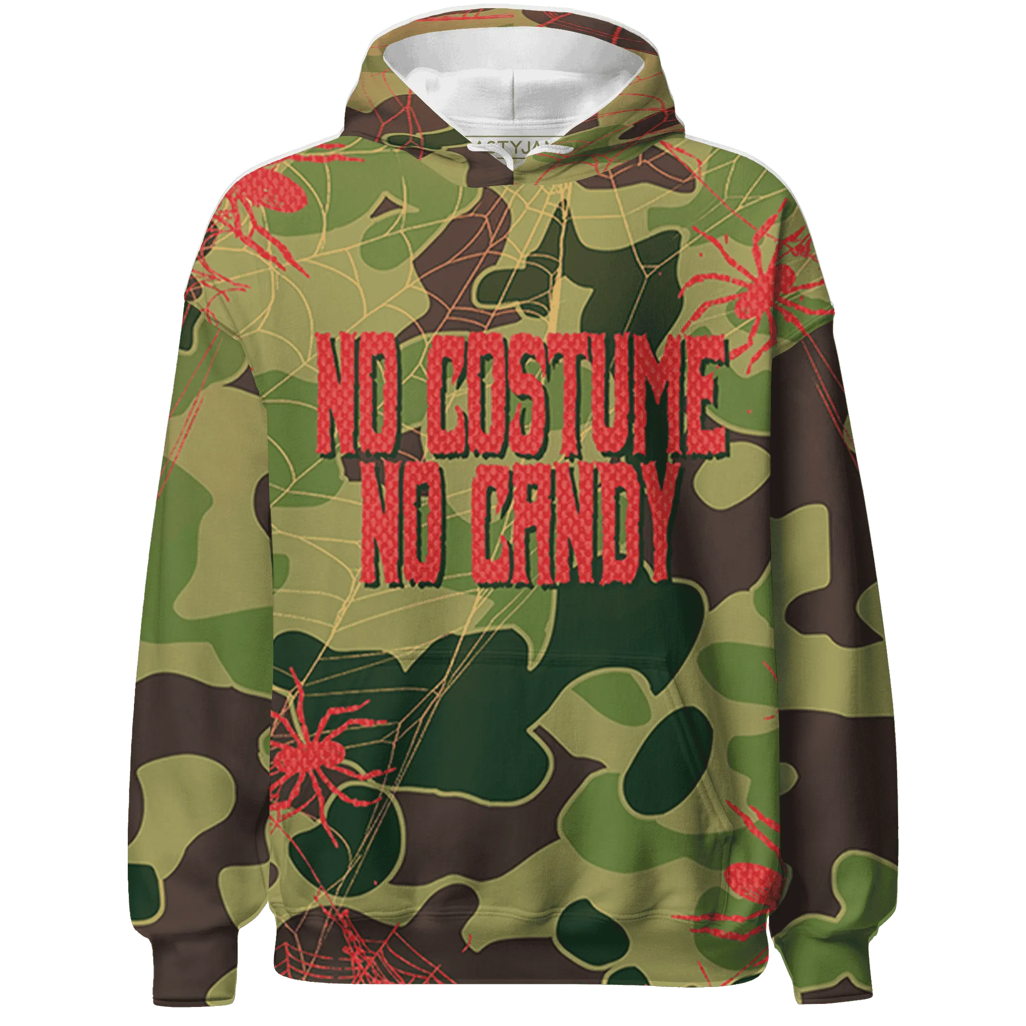AM-90-Dark-Sage-Solar-Red-NastyJamz-Hoodie-Match-No-Costume-No-Candy-3D