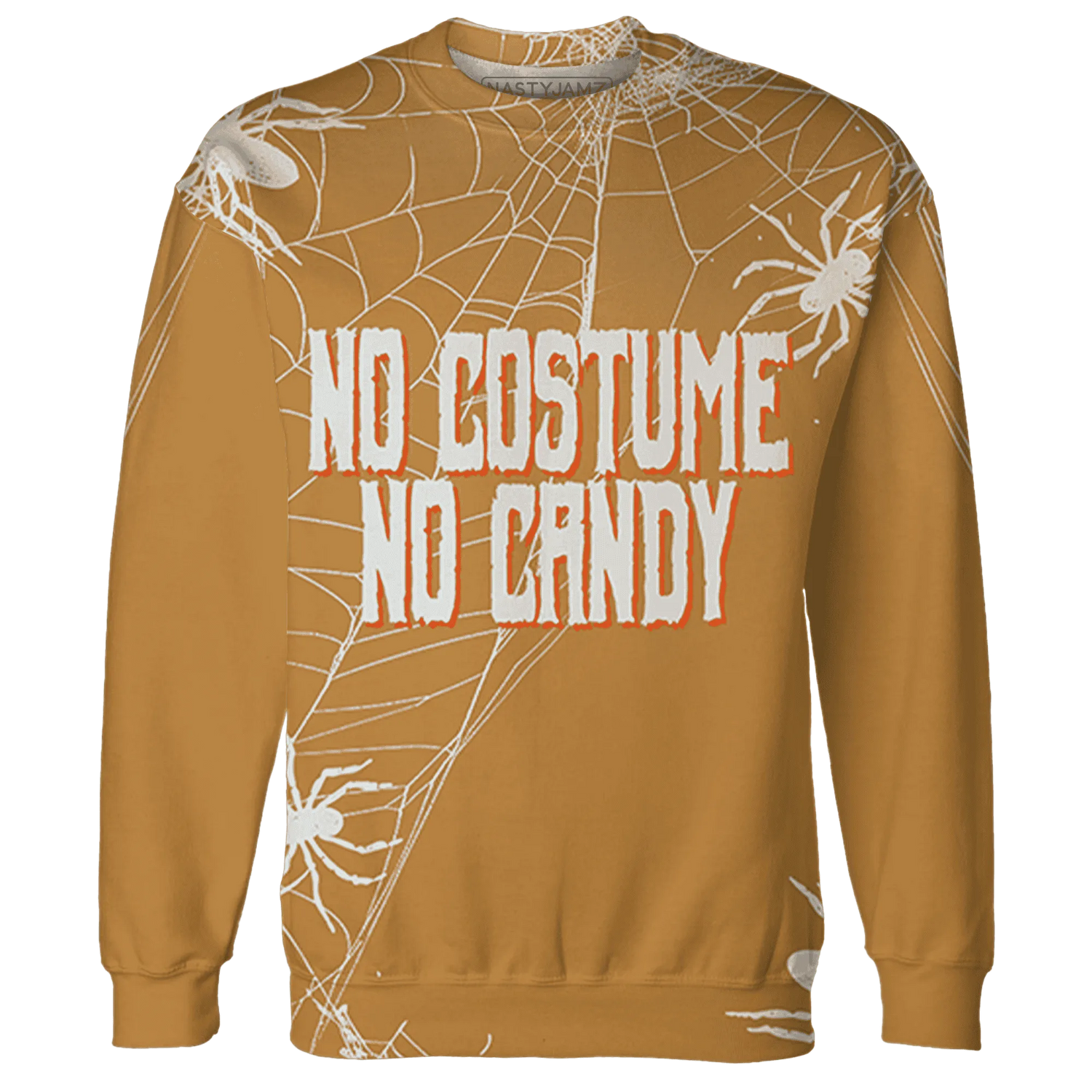 Dunk-Low-Retro-Wheat-Orange-NastyJamz-Sweatshirt-Match-No-Costume-No-Candy-3D