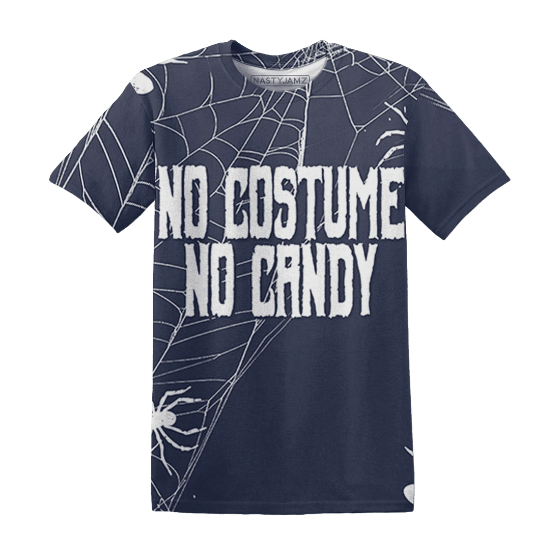 VaporMax-Plus-Midnight-Navy-White-Metallic-Silver-NastyJamz-T-Shirt-Match-No-Costume-No-Candy-3D