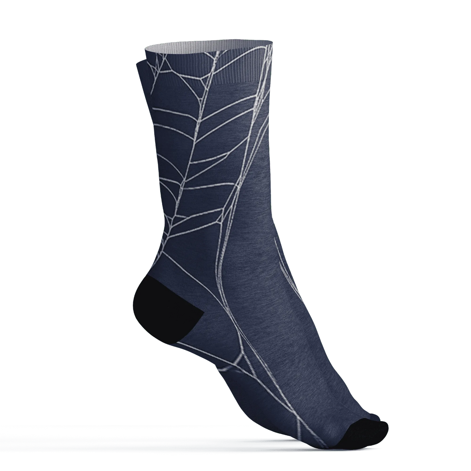 VaporMax-Plus-Midnight-Navy-White-Metallic-Silver-NastyJamz-Socks-Match-No-Costume-No-Candy-3D