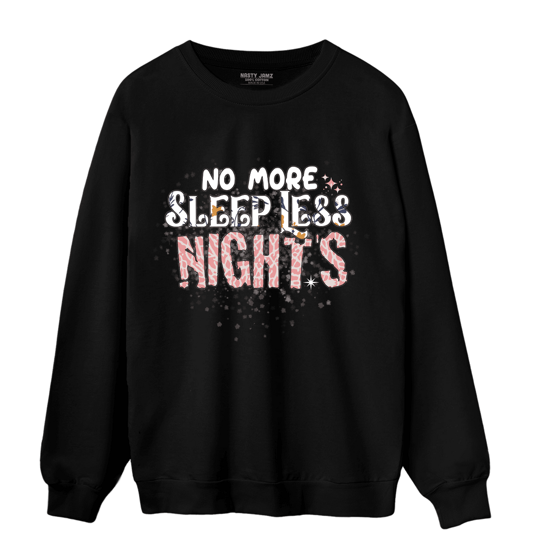 Red Stardust 3s Sweatshirt Match No More Sleep - NastyJamz