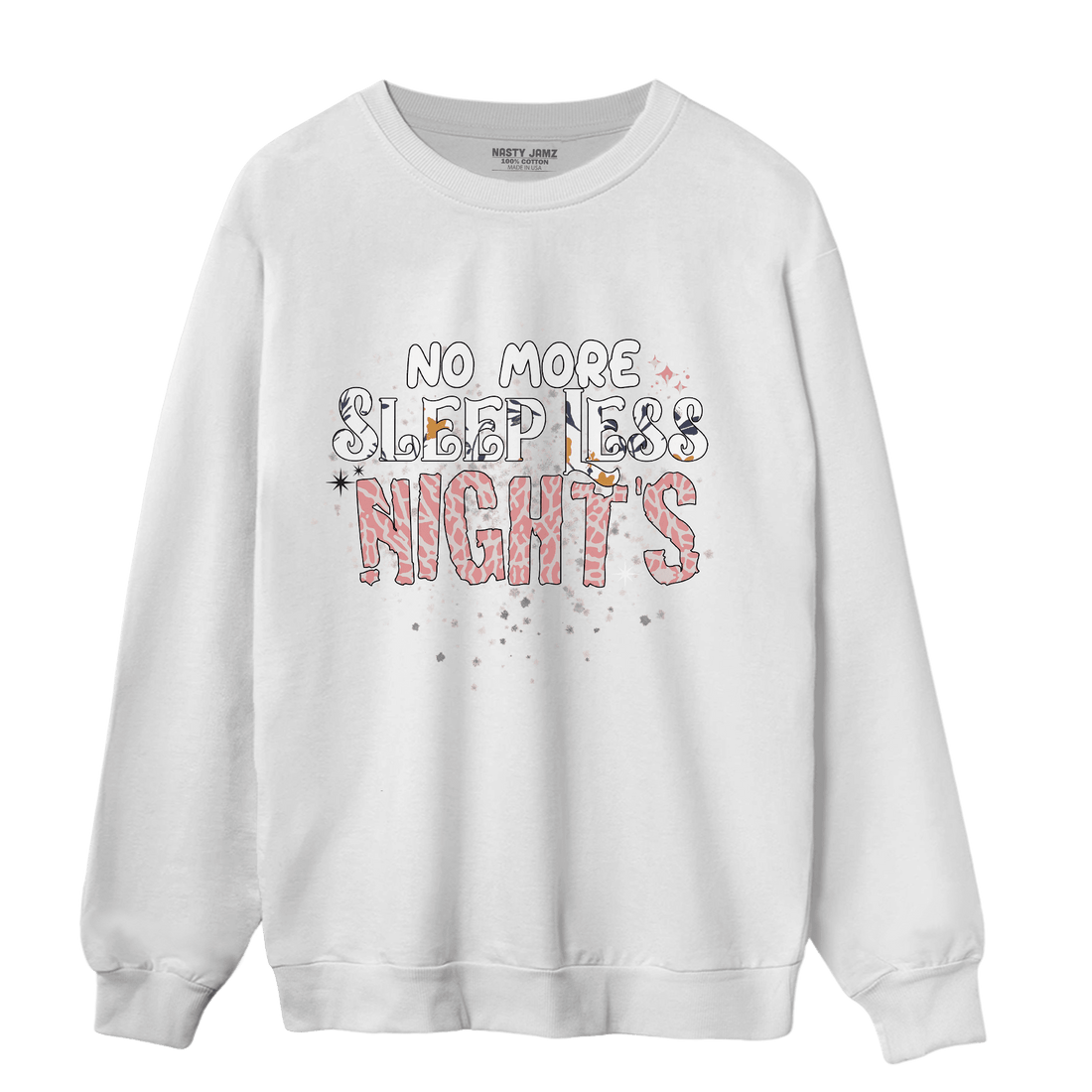 Red Stardust 3s Sweatshirt Match No More Sleep - NastyJamz