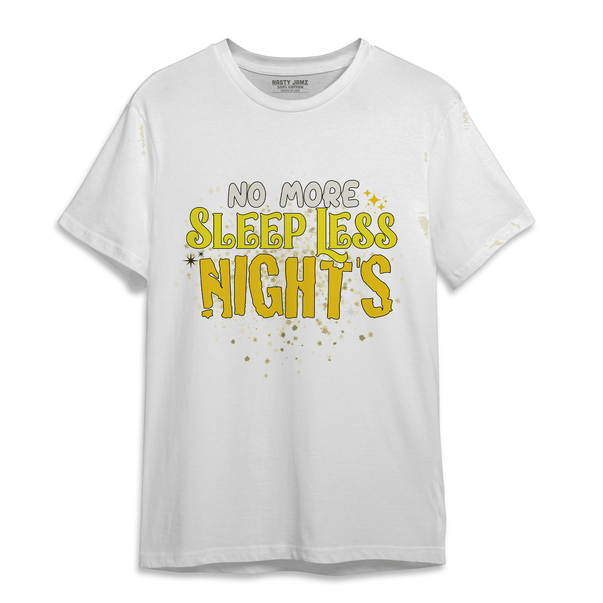 Vivid Sulfur 4s T Shirt Match No More Sleep - NastyJamz