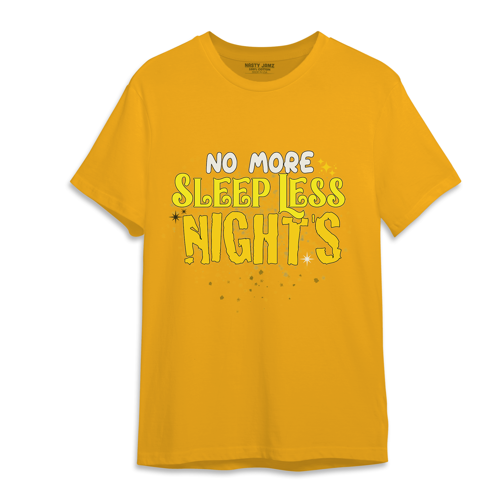 Vivid Sulfur 4s T Shirt Match No More Sleep - NastyJamz