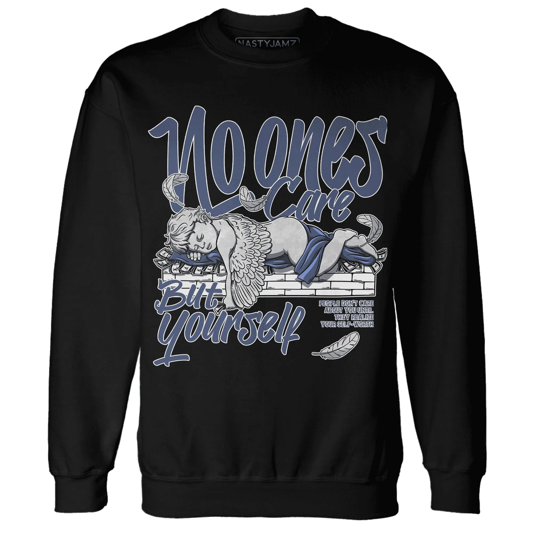 Low-Diffused-Blue-11s-Sweatshirt-Match-No-Ones-Care