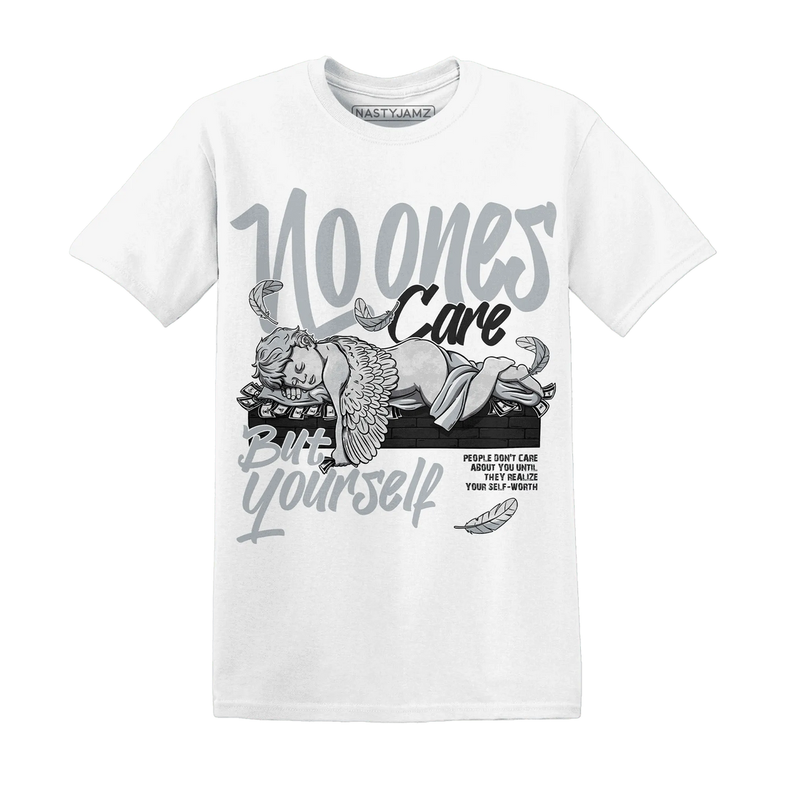 Wolf-Grey-12s-NastyJamz-T-Shirt-Match-No-Ones-Care