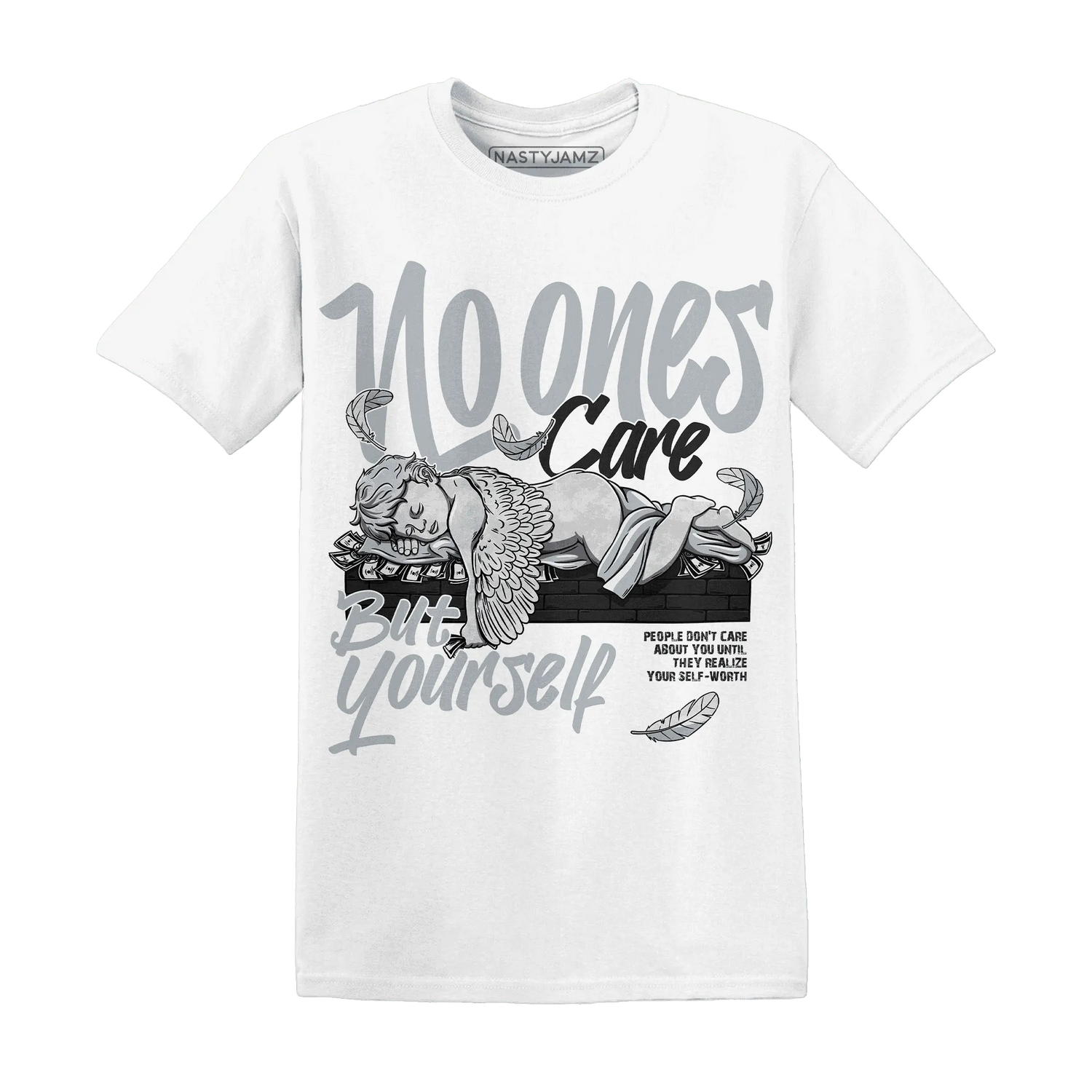 Wolf-Grey-12s-NastyJamz-T-Shirt-Match-No-Ones-Care