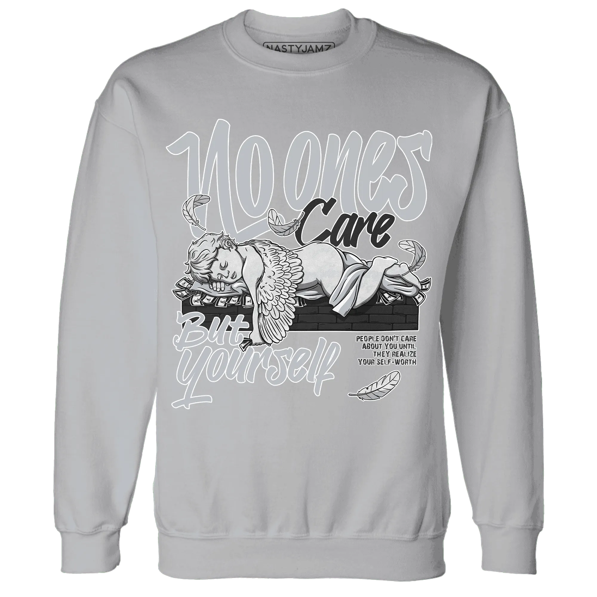 Wolf-Grey-12s-NastyJamz-Sweatshirt-Match-No-Ones-Care