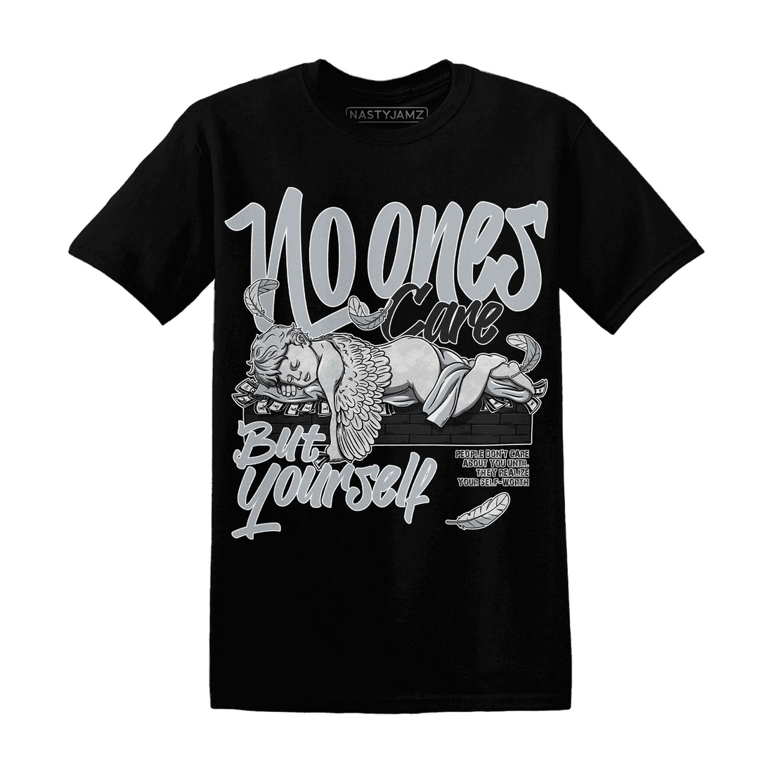 Wolf-Grey-12s-NastyJamz-T-Shirt-Match-No-Ones-Care