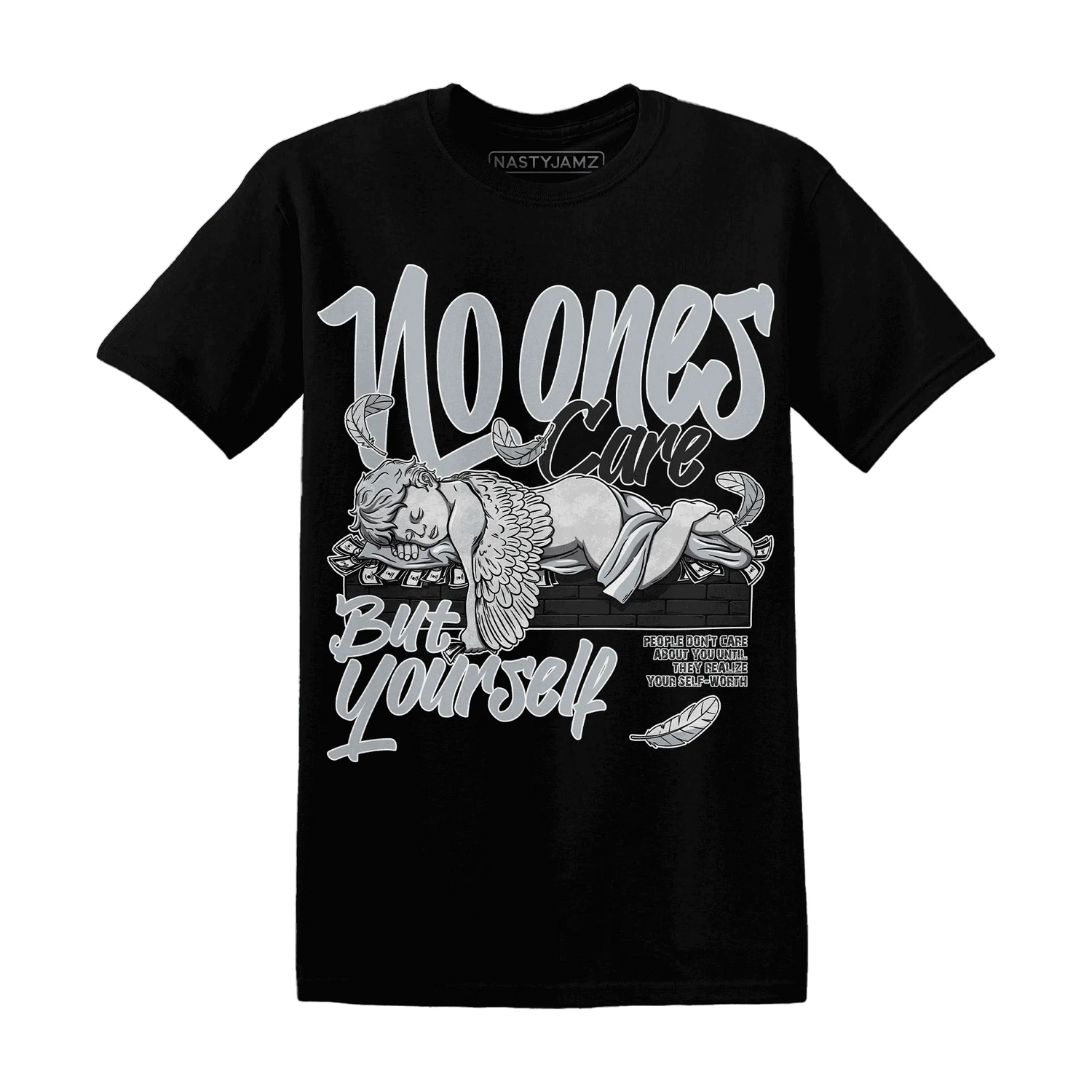Wolf-Grey-12s-NastyJamz-T-Shirt-Match-No-Ones-Care