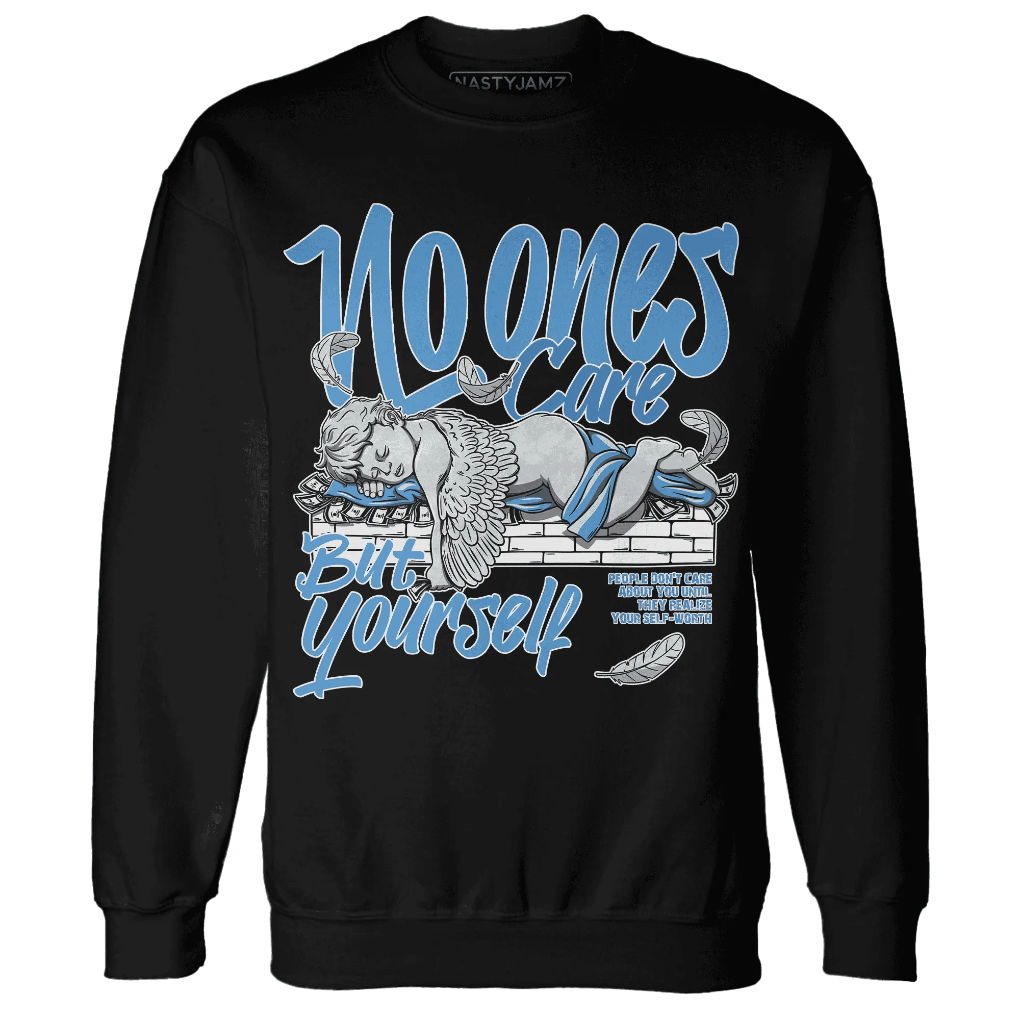 Carolina-Blue-Univercitii-17s-NastyJamz-Sweatshirt-Match-No-Ones-Care