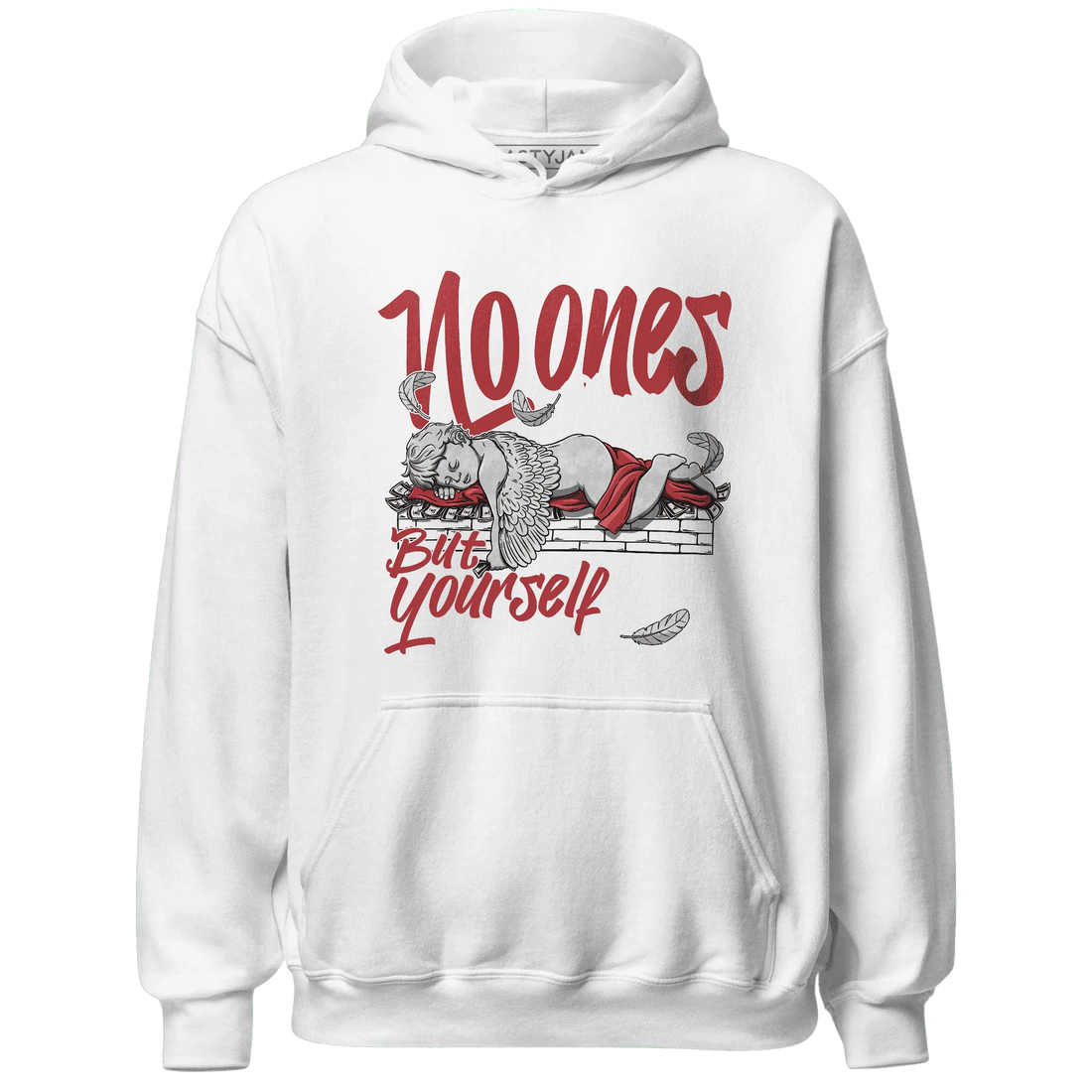 Black-Toe-Reimagined-Red-White-1s-Hoodie-Match-No-Ones-Care