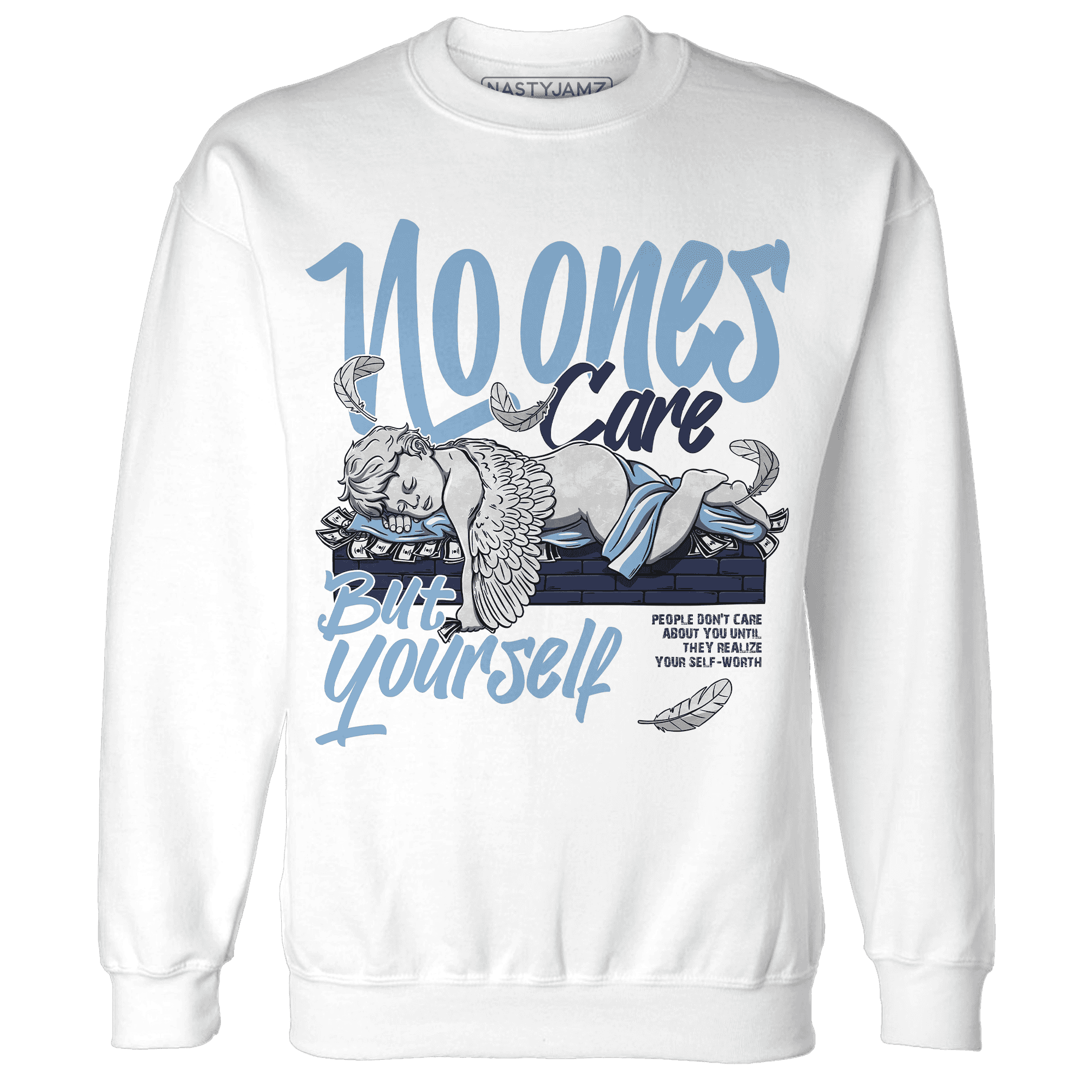 First In Flight 1s Sweatshirt Match No Ones Care - NastyJamz
