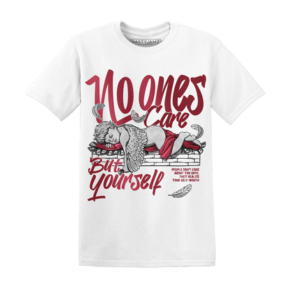 High 85 Metallic Burgundy 1s T Shirt Match No Ones Care - NastyJamz
