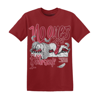 High 85 Metallic Burgundy 1s T Shirt Match No Ones Care - NastyJamz