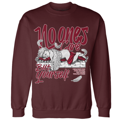 High White Team Red 1s Sweatshirt Match No Ones Care - NastyJamz