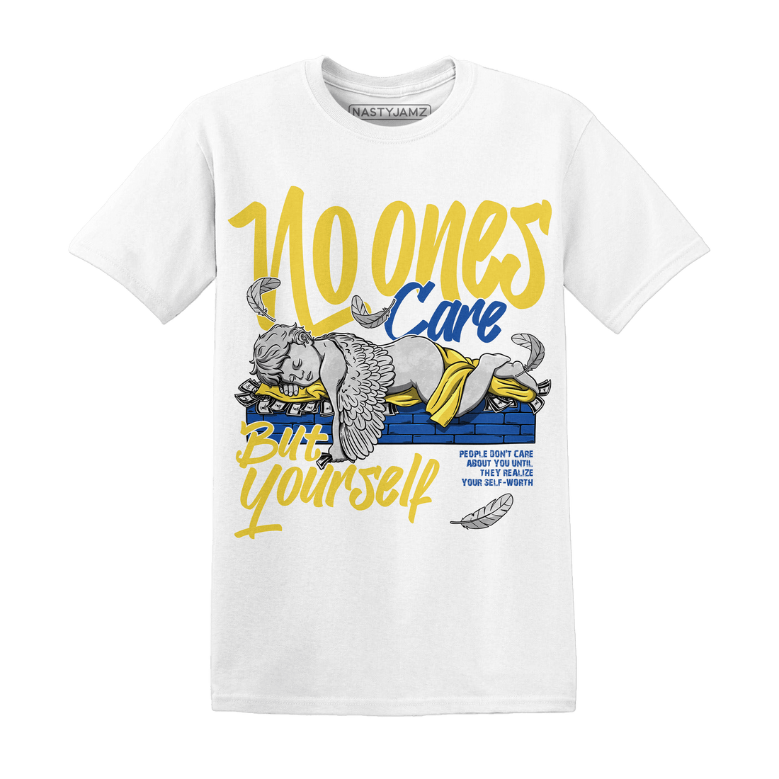 Low OG Canary TVSC 1s T Shirt Match No Ones Care - NastyJamz
