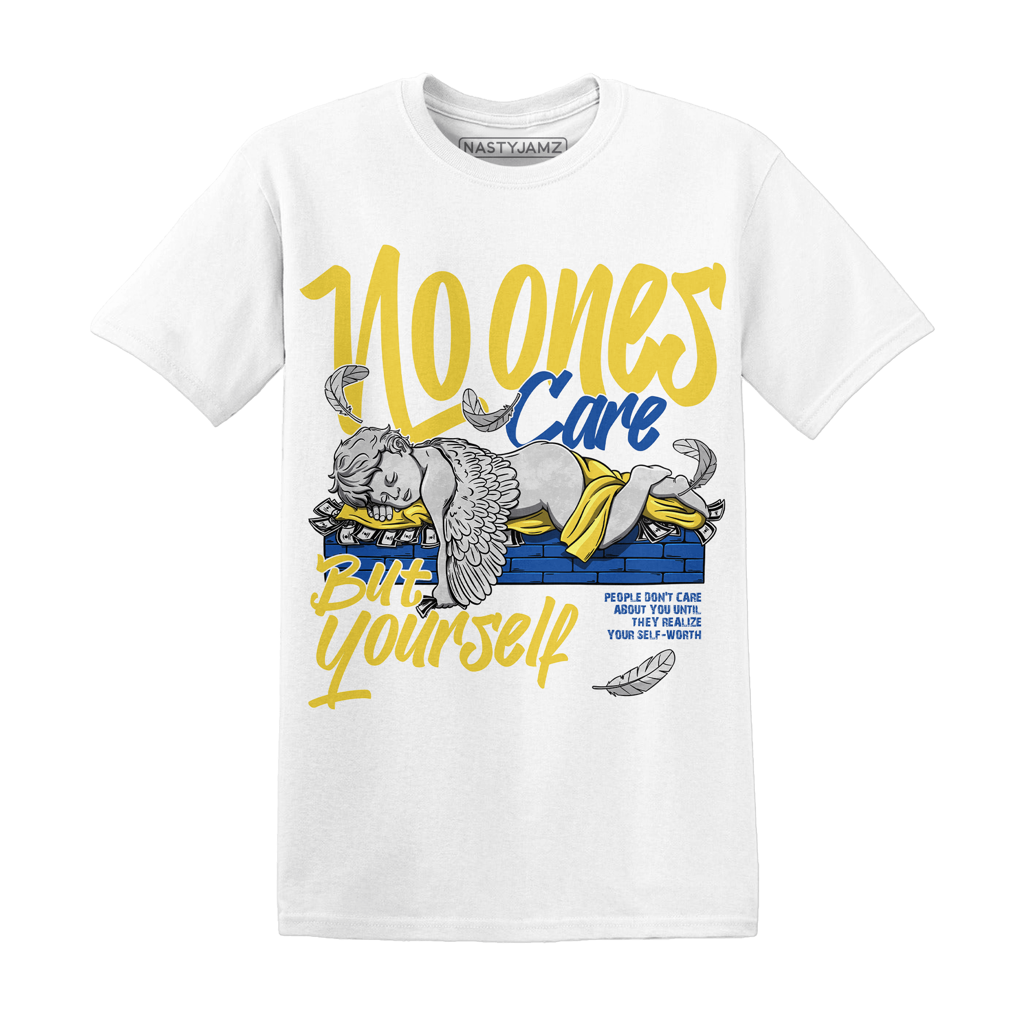 Low OG Canary TVSC 1s T Shirt Match No Ones Care - NastyJamz