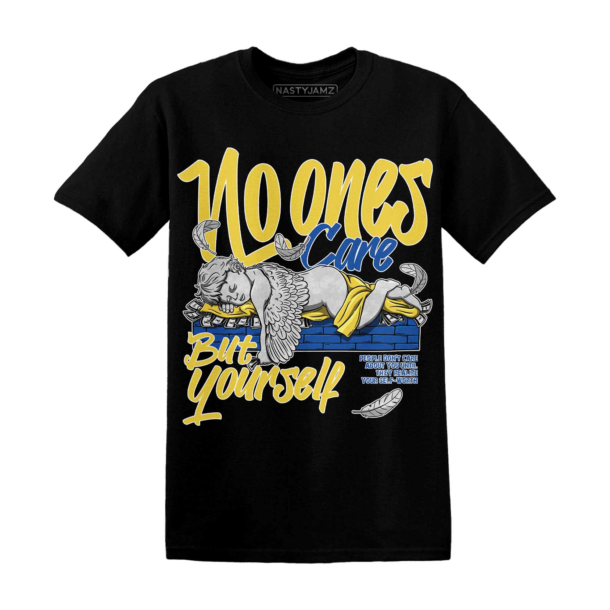 Low OG Canary TVSC 1s T Shirt Match No Ones Care - NastyJamz