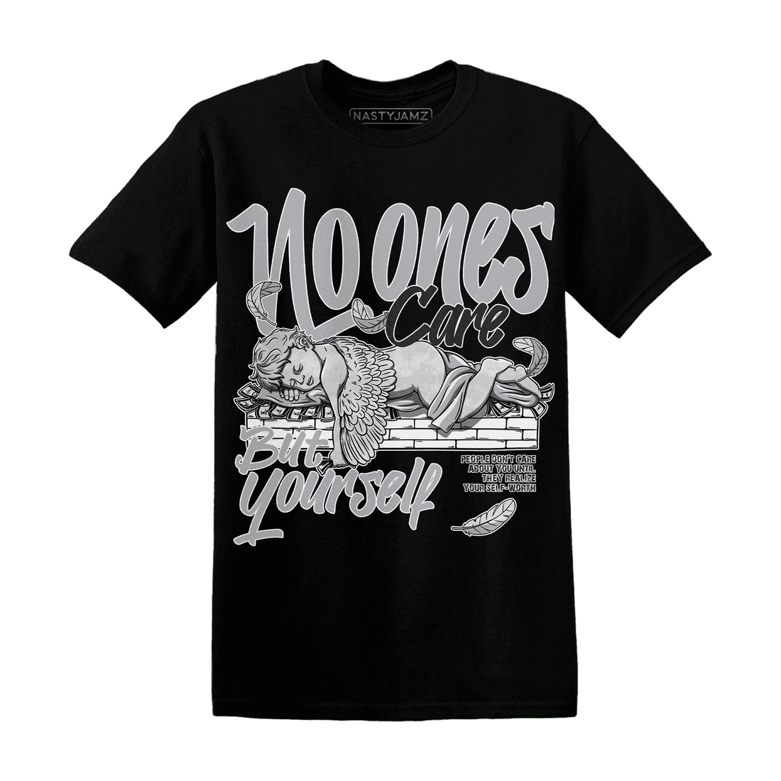Wolf-Grey-1s-T-Shirt-Match-No-Ones-Care