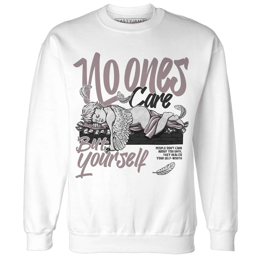 Black-Violet-Ore-3s-NastyJamz-Sweatshirt-Match-No-Ones-Care