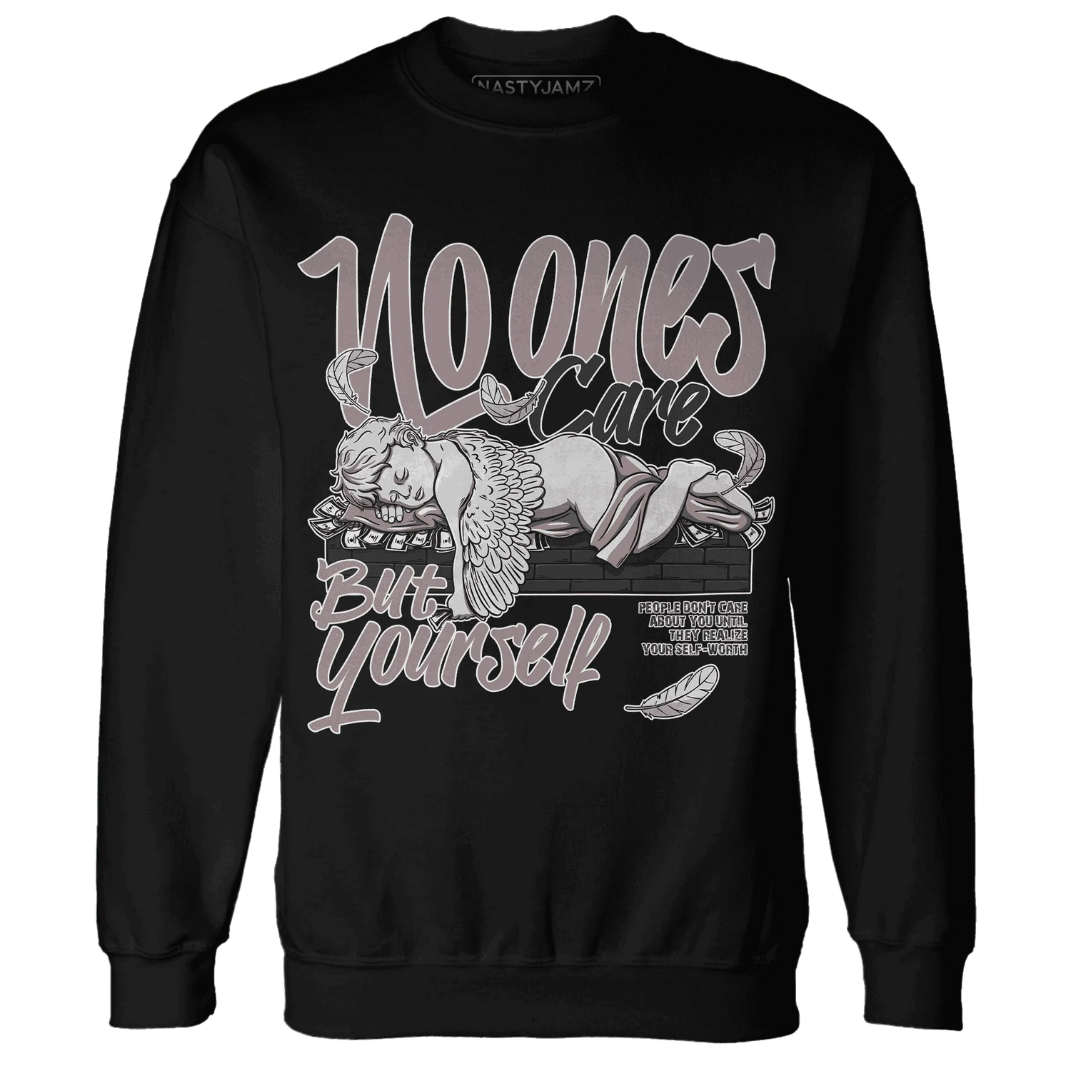Black-Violet-Ore-3s-NastyJamz-Sweatshirt-Match-No-Ones-Care