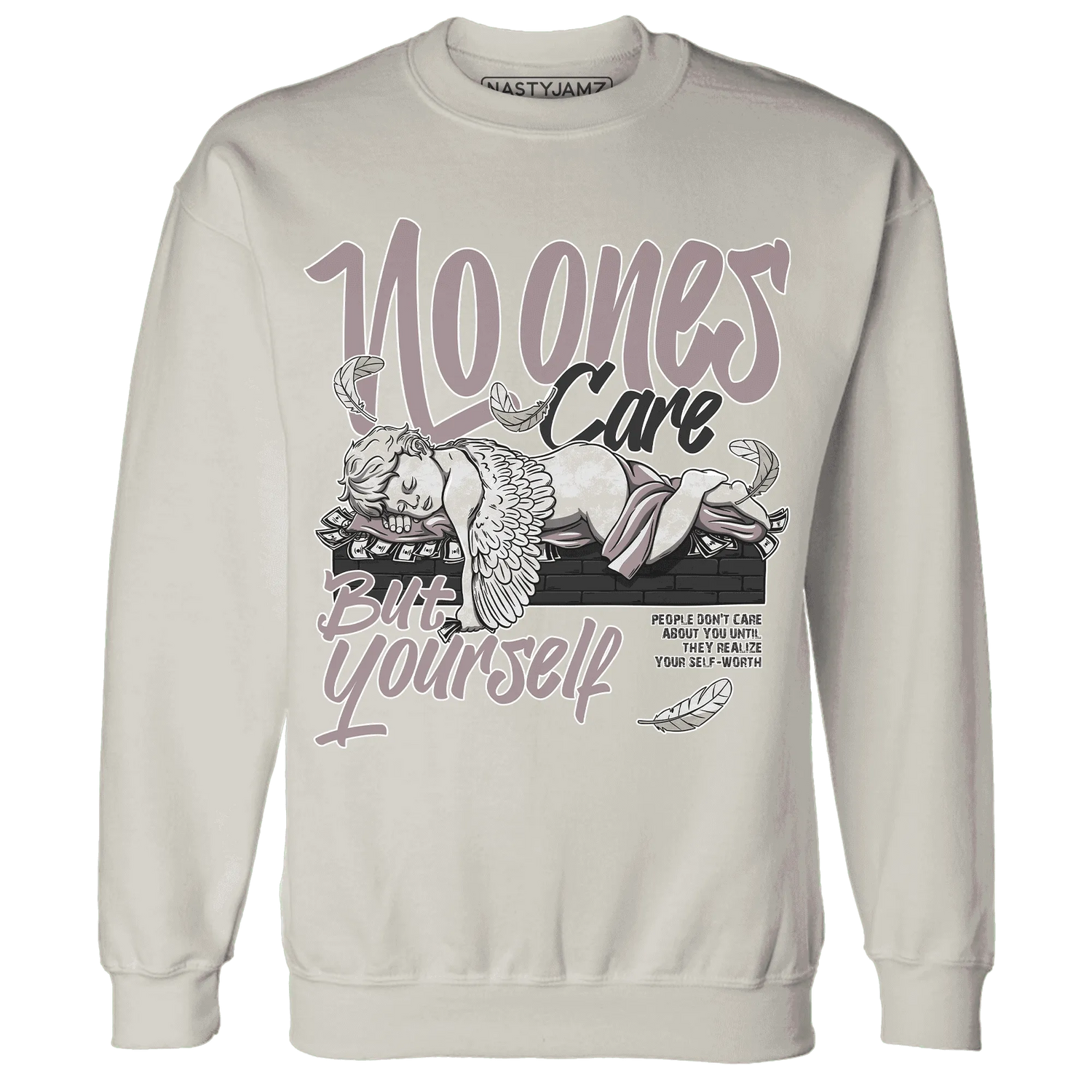 Black-Violet-Ore-3s-NastyJamz-Sweatshirt-Match-No-Ones-Care