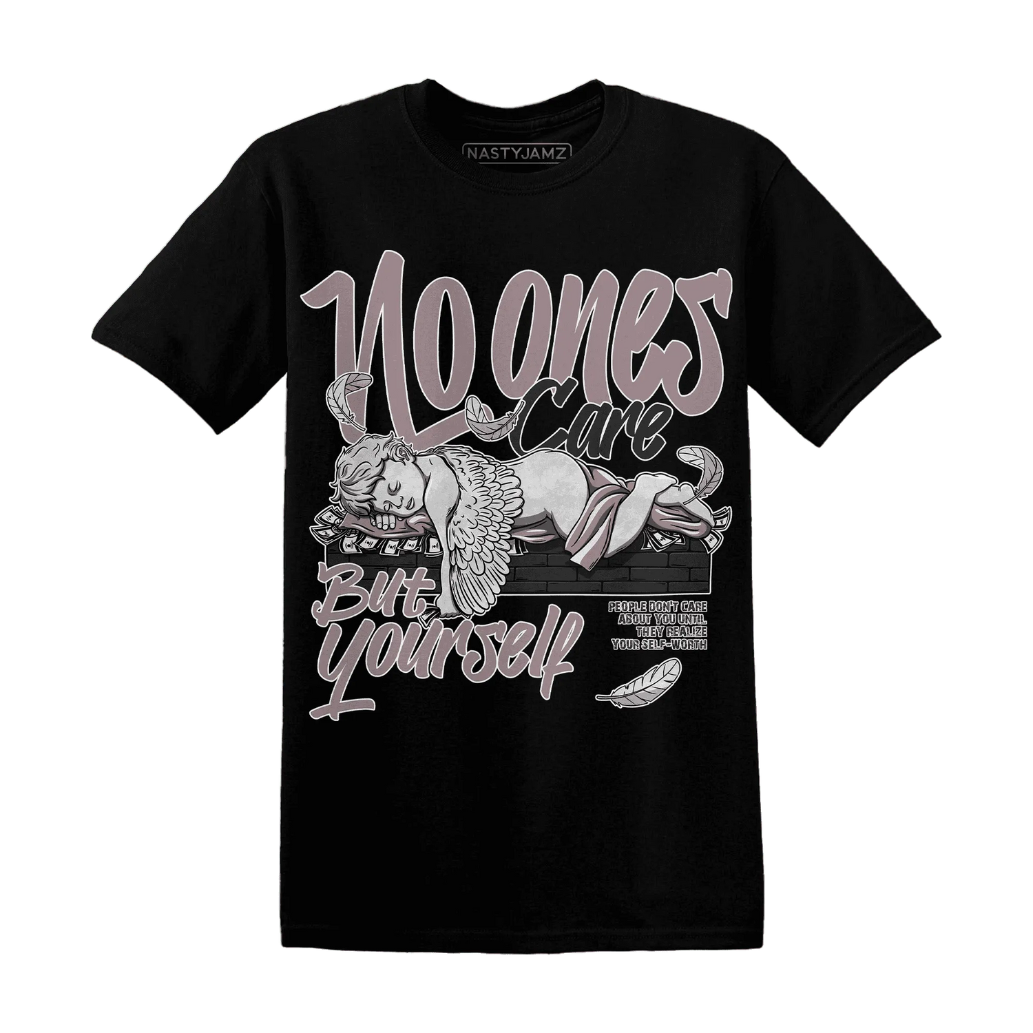 Black-Violet-Ore-3s-NastyJamz-T-Shirt-Match-No-Ones-Care