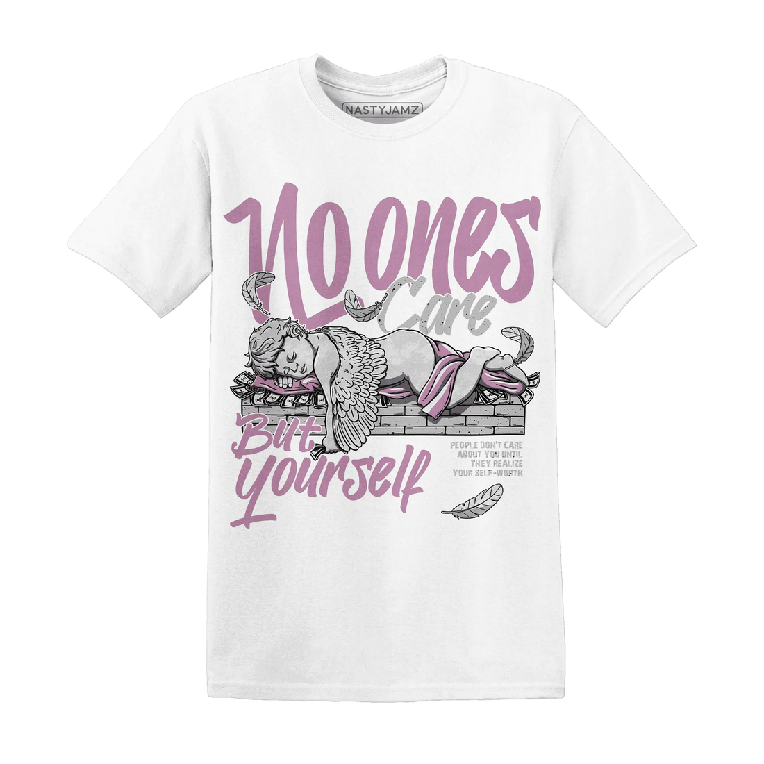 Orchid-Neutral-Grey-Black-White-4s-T-Shirt-Match-No-Ones-Care