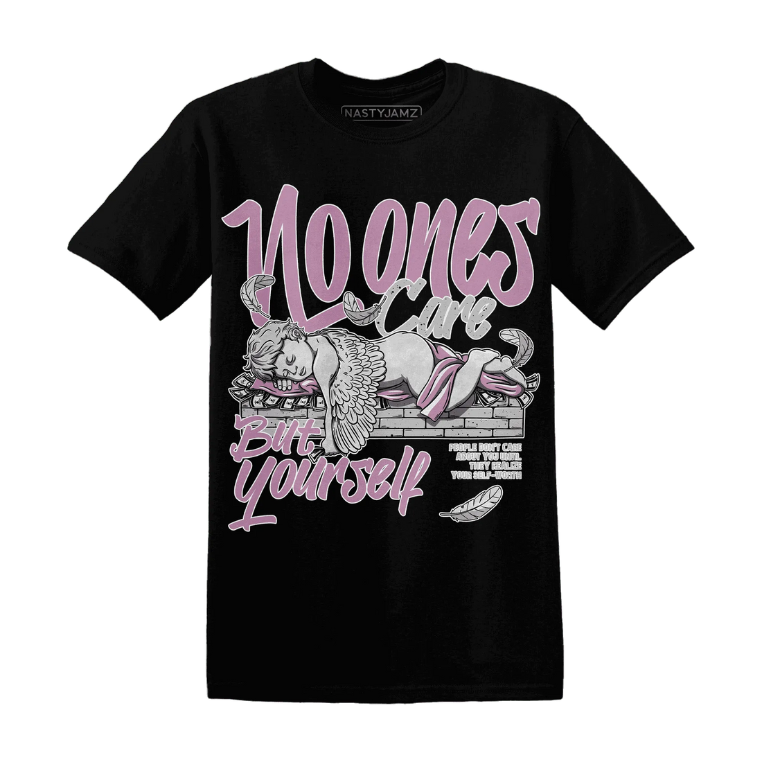 Orchid-Neutral-Grey-Black-White-4s-T-Shirt-Match-No-Ones-Care