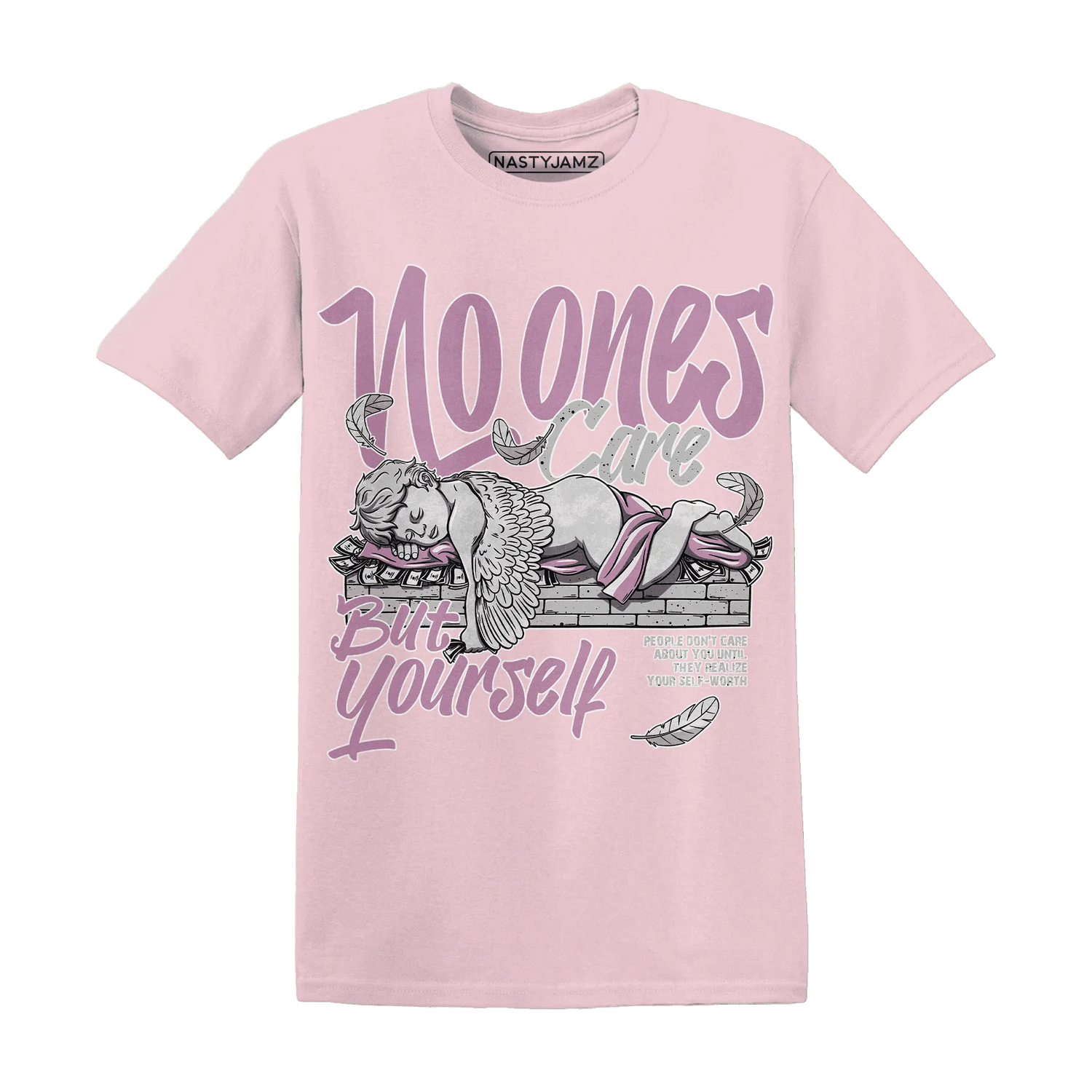 Orchid-Neutral-Grey-Black-White-4s-T-Shirt-Match-No-Ones-Care