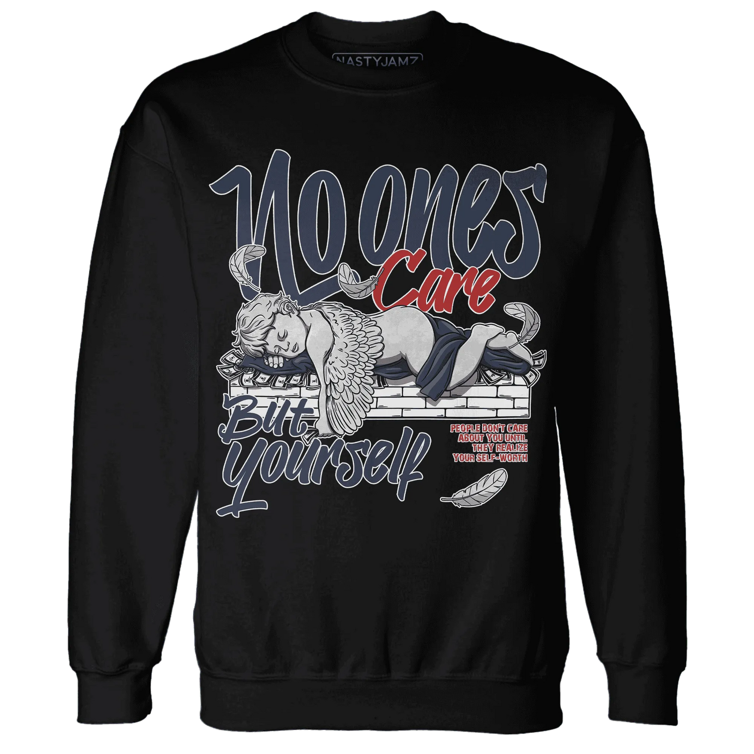 White-Navy-6s-Sweatshirt-Match-No-Ones-Care