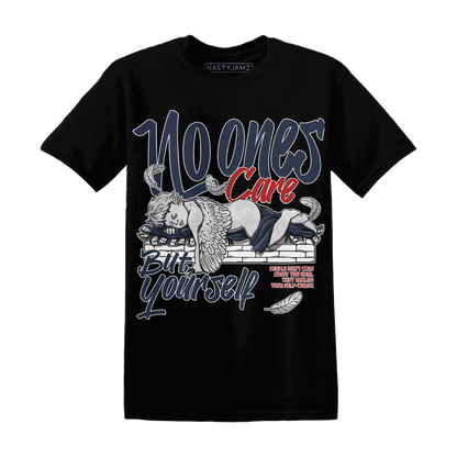 White-Navy-6s-T-Shirt-Match-No-Ones-Care
